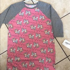 Disney! LuLaRoe Sloan 3/4 sleeve size 10